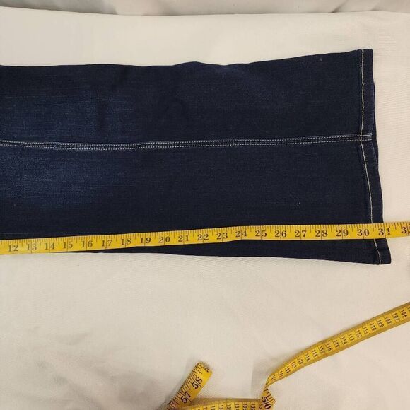 Belle by Kim Gravel Size 18 TripleLuxe Reg Denim Seamed to Perfection Jean - Picture 5 of 11
